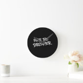 Fear the Drummer Runde Wanduhr (Zuhause)