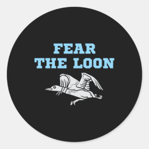 Fear The Loon Minnesota Fußball Runder Aufkleber