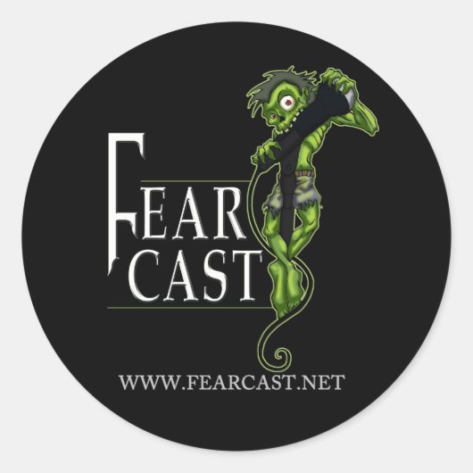 FearCast Harvey Logo Runder Aufkleber (Vorderseite)