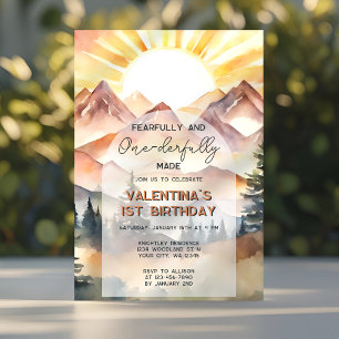 Fearful and Onederful Made First Birthday Einladung