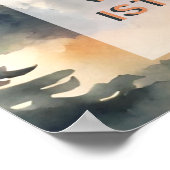 Fearful and Onederful Made First Birthday Poster (Ecke)