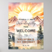 Fearful and Onederful Made First Birthday Poster (Vorne)