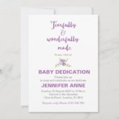 Fearful & Wonderful Baby Dedicite Einladung (Vorderseite)