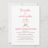 Fearful & Wonderful Baby Dedicite Einladung (Vorderseite)