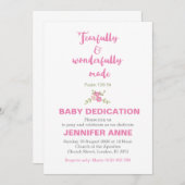 Fearful & Wonderful Baby Dedicite Einladung (Vorne/Hinten)