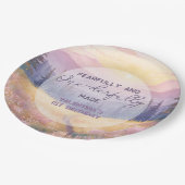 Fearfully and Onederfully Made Girl First Birthday Pappteller (Schrägansicht)