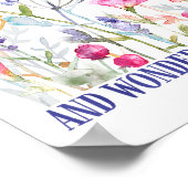 Fearfully And Wonderfully Made Floral Christian Bi Poster (Ecke)