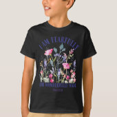 Fearfully And Wonderfully Made Floral Christian Bi T-Shirt (Vorderseite)