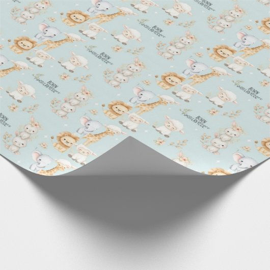 Fearfully & Wonderfully Made: Christian Baby Boy Geschenkpapier (Ecke)