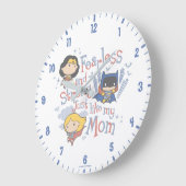 Fearless And Strong Just Like My Mom Große Wanduhr (Winkel)