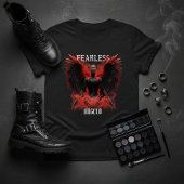 Fearless Angelo Dark Winged Guardian Graphic T-Shirt