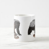 Fearless Badass Honey Badger attackiert Cobra Art Kaffeetasse (Mittel)