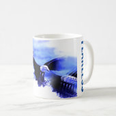 Fearless Bald Eagle Motivierend Courage Artwork Kaffeetasse (VorderseiteRechts)