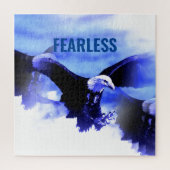 Fearless Bald Eagle Motivierend Courage Artwork Puzzle (Vertikal)