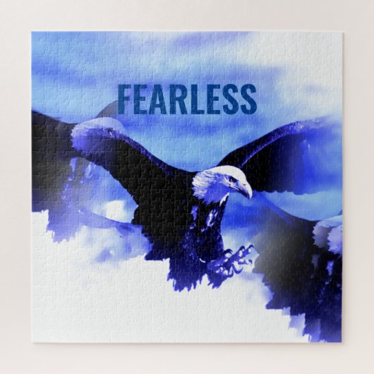 Fearless Bald Eagle Motivierend Courage Artwork Puzzle (Vertikal)