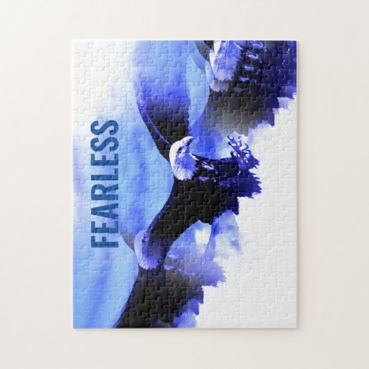 Fearless Bald Eagle Motivierend Courage Artwork Puzzle (Vertikal)