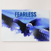 Fearless Bald Eagle Motivierend Courage Artwork Puzzle (Horizontal)