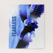 Fearless Bald Eagle Motivierend Courage Artwork Puzzle (Vertikal)