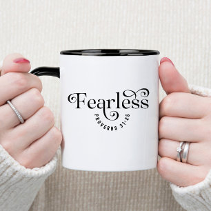 Fearless Bibelvers christliche Kaffeetasse