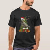 Fearless Christmas Dinosaur T-Shirt (Vorderseite)