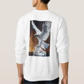 Fearless Crystal Eagle Emblem T - Shirt Design (Rückseite)