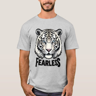 Fearless_dgn.no.2- von Maaya_Prints, Men Gray T-Shirt