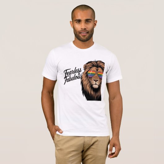 Fearless & Fabulous Pride Lion T - Shirt (Vorne ganz)