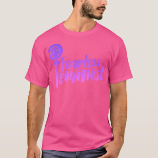 Fearless FeministFeminismus Symbol Retro977  T-Shirt