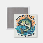 Fearless Fishin' Adventures Magnet (Vorderseite/Rückseite)