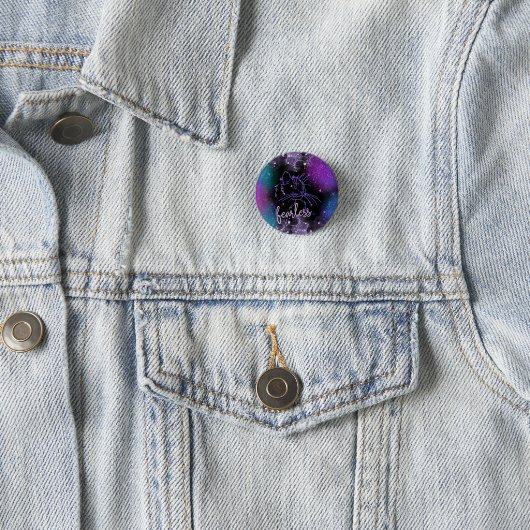 Fearless Galaxy Cat Button (Beispiel)