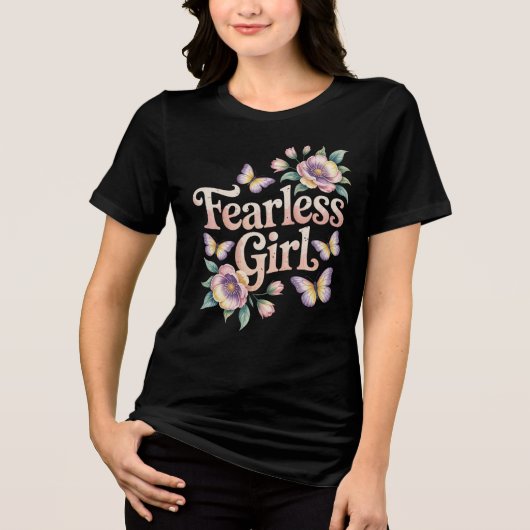 Fearless Girl Butterfly und Shirt (Vorderseite)