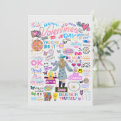 FEARLESS GIRL VALENTINE'S CARDS  DANKESKARTE (Stehend Vorderseite)