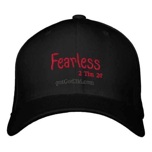 FEARLESS gotGod316.com 2 Timothy 2:7 Bestickte Kappe (Vorderseite)
