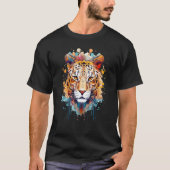 Fearless Jaguar Face Big Cat Lover Print Art Graph T-Shirt (Vorderseite)