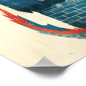 Fearless Knight and Dragon Welcome Sign Poster (Ecke)