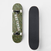 FEARLESS Light Green Leopard Wild Animal Print Skateboard (Vorderseite)