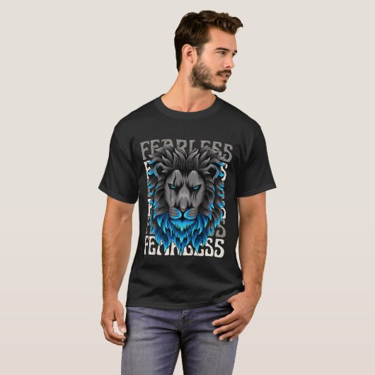 Fearless Lion Graphic T-Shirt (Vorne ganz)