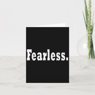 Fearless Motivation Unternehmer Workout Gym Fitne Karte