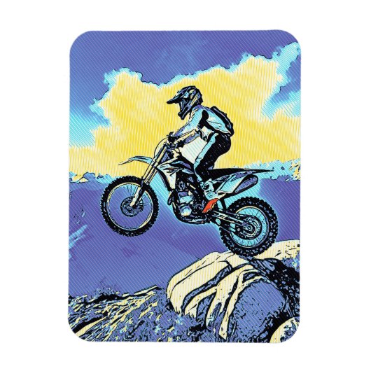 Fearless - Motocross Rider Magnet (Vertikal)