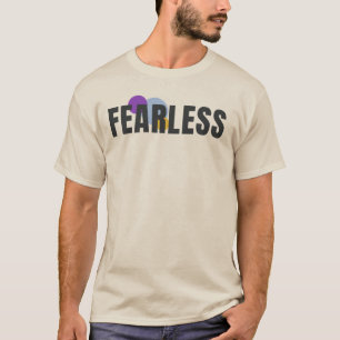 FEARLESS Mutige moderne Typografie Grafikdesign T-Shirt