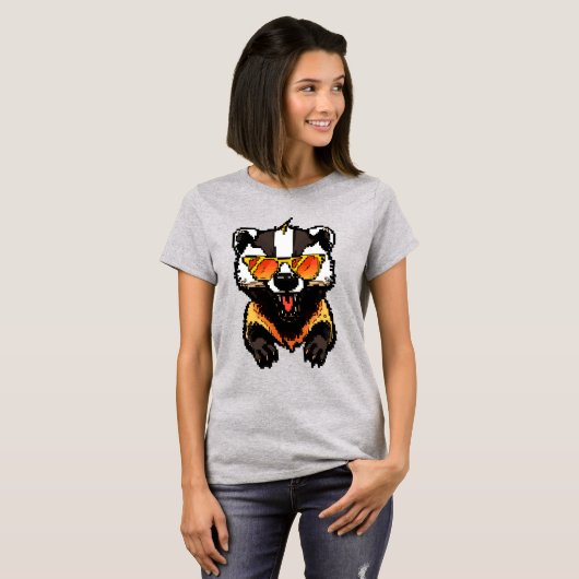 Fearless Pixel Honeybadger T-Shirt (Vorne ganz)