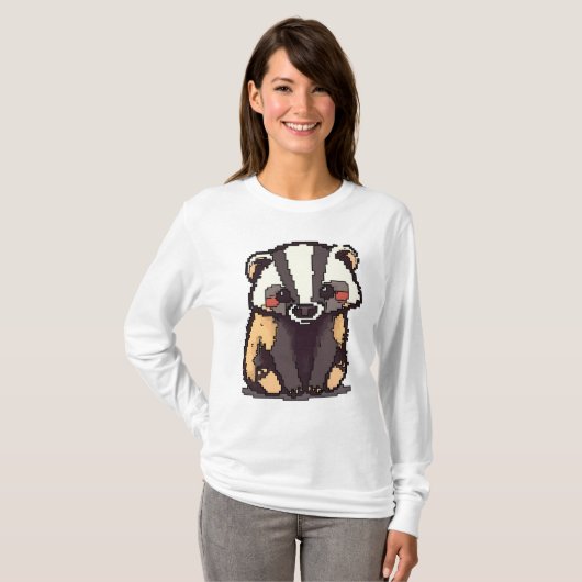 Fearless Pixel Honeybadger T-Shirt (Vorne ganz)