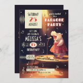 Fearless Pool Party Geburtstag Einladung (Vorne/Hinten)