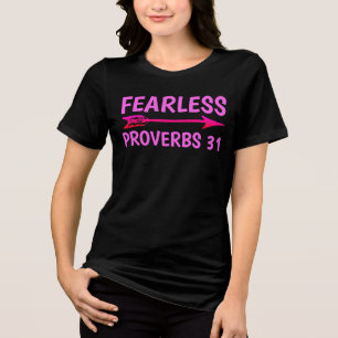 FEARLESS PROVERBS 31 Ladys Christliche T - Shirt