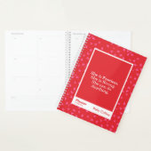 Fearless Red Floral Motivational Quote Planer (Anzeige)