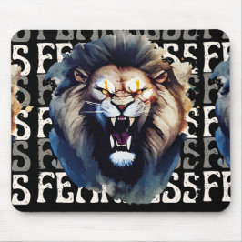 Fearless Roar – Bold Lion  Mousepad
