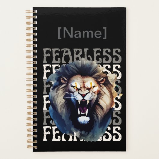 Fearless Roar – Bold Lion Planer (Vorderseite)