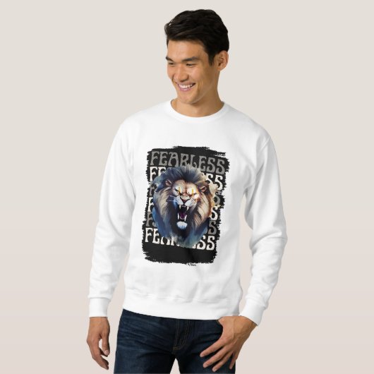 Fearless Roar – Bold Lion Sweatshirt (Vorne ganz)