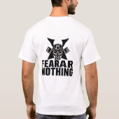 Fearless Samurai T-Shirt - Minimal Bold Typografy (Rückseite)
