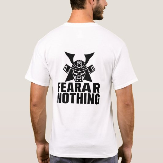Fearless Samurai T-Shirt - Minimal Bold Typografy (Rückseite)